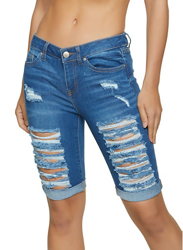 wax jean shorts