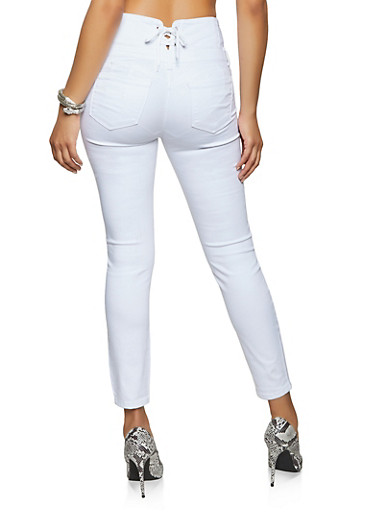 rainbow wax jeans