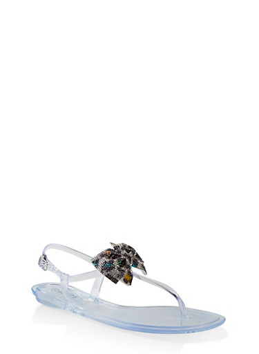 rainbow clear sandals