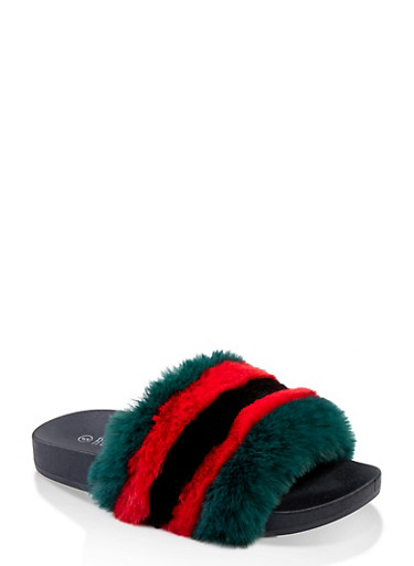 faux fur pool slides