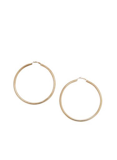 Jumbo Hoop Earrings Rainbow Jumbo Hoop Earrings Gold Large
