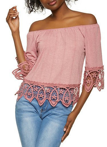 crochet hem top