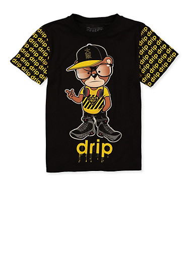 black drippy shirt