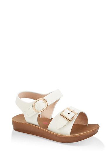 Toddler Girls Velcro Ankle Strap Sandals - Rainbow