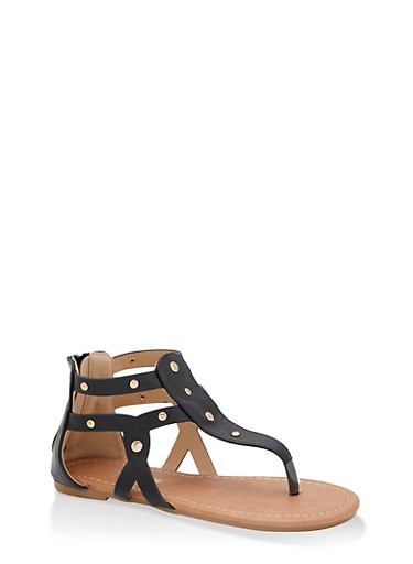 studded cage sandals