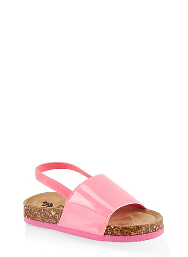 pink slingback sandals