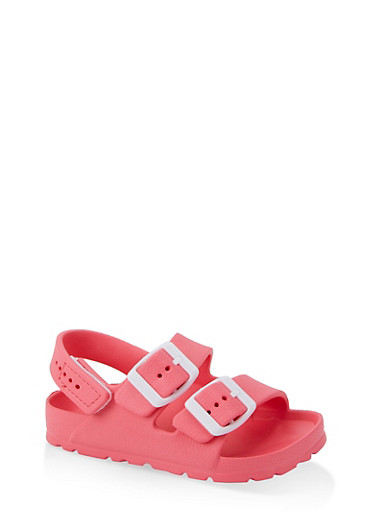 girls coral sandals
