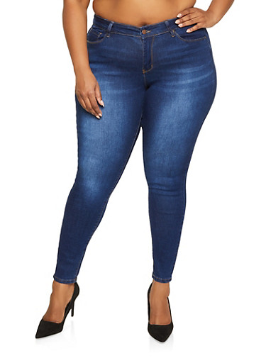 Plus Size WAX Skinny Jeans