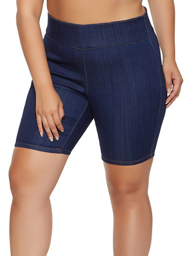 dark blue biker shorts