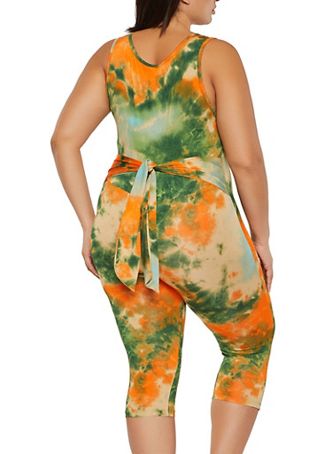 plus size tie dye sweat suit