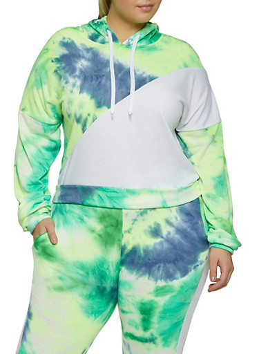 plus size tie dye sweat suit