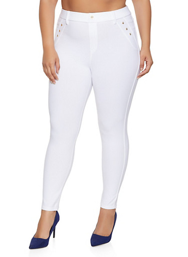high waisted plus size jeggings