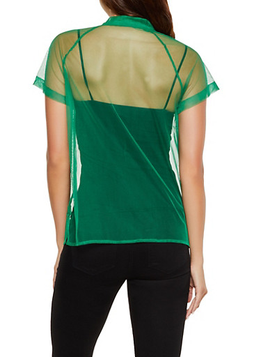 mesh rainbow shirt
