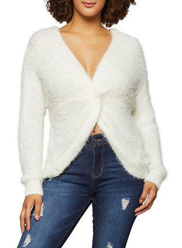 eyelash knit sweater