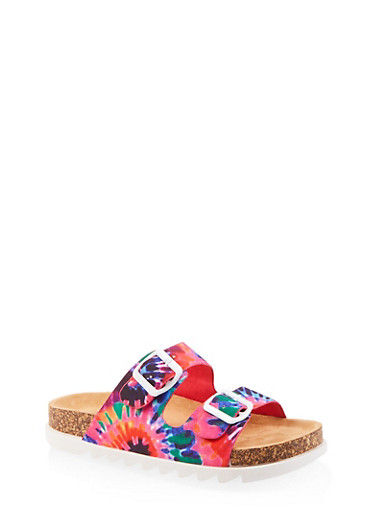 2 strap footbed sandals