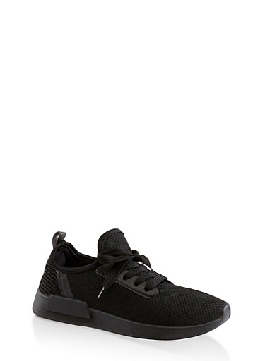 Knit Lace Up Athletic Sneakers | 3114062723476 Knit Lace Up Athletic Sneakers | 3114062723476