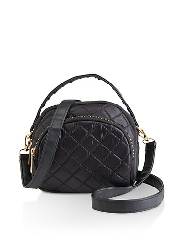 Quilted Nylon Crossbody Bag