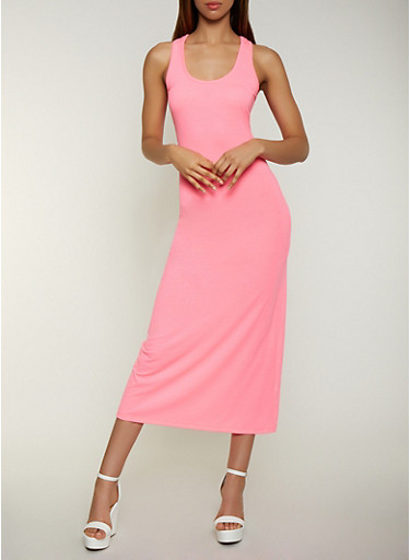 Racerback Tank Maxi Dress - Rainbow