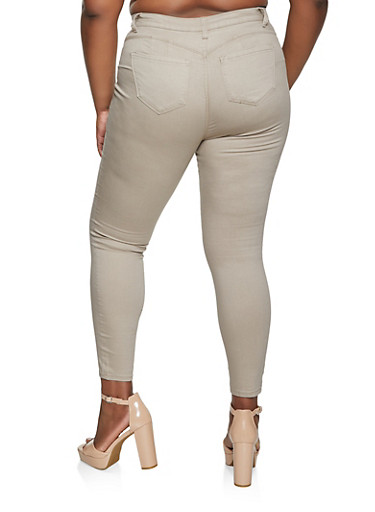 rainbow plus size jeans