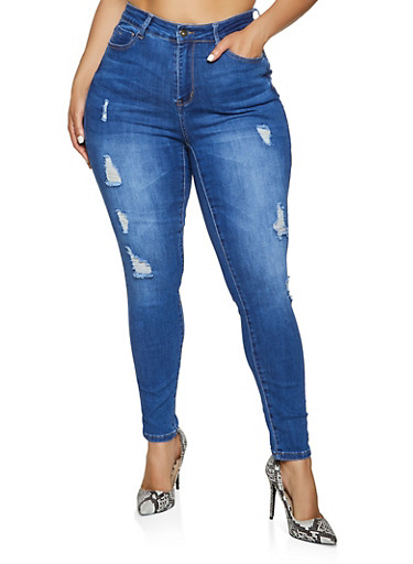 rainbow wax jeans