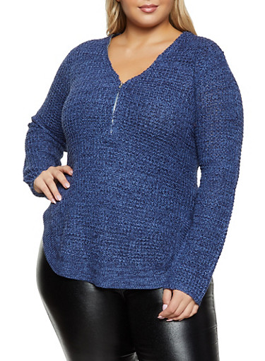 rainbow plus size sweaters