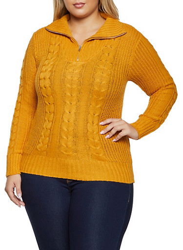 rainbow plus size sweaters