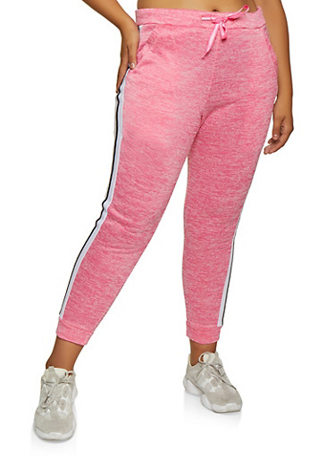 plus size fleece lined joggers