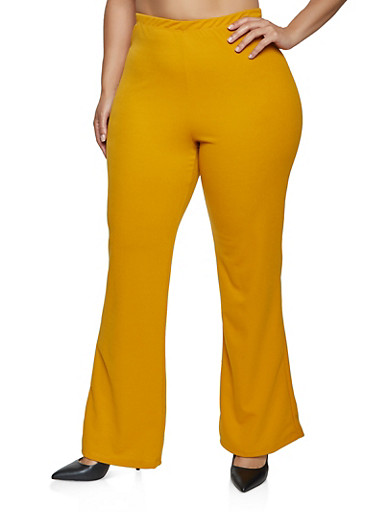 mustard plus size pants