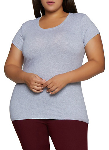 plus size basic tee