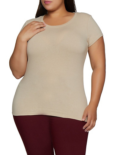 plus size basic tee