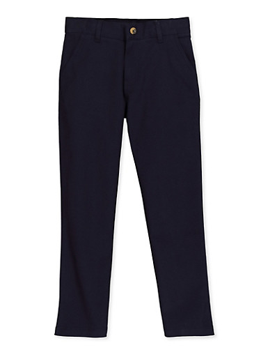 boys navy chinos