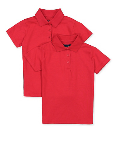 junior girls school uniform polo shirts