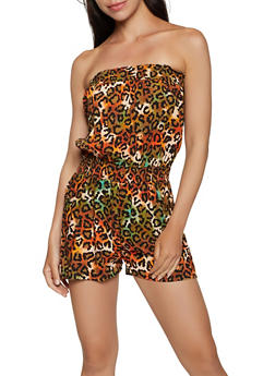 womens rainbow romper