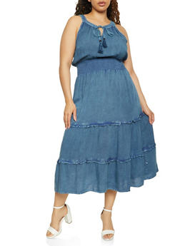 jean dresses for plus size