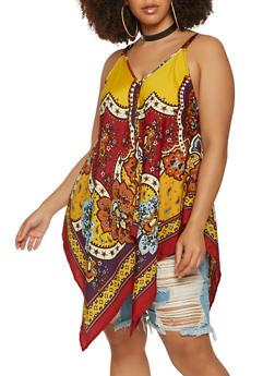 rainbow plus size top