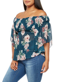 Womens Plus Size Floral Print Collection | Rainbow