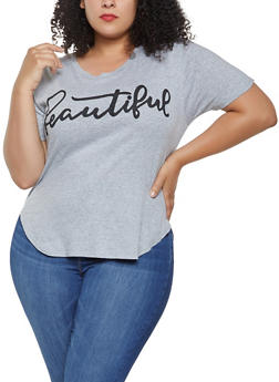 cheap plus size graphic t shirts