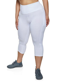 plus size white leggings