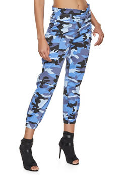 womens blue camo pants