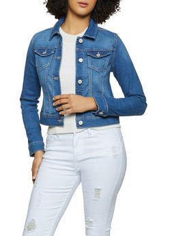 womens blue jean jackets sale