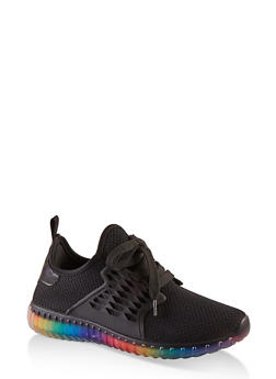 rainbow tennis shoes