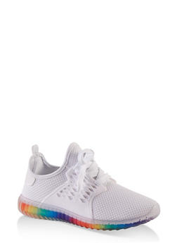 rainbow tennis shoes