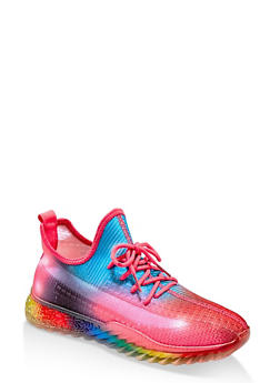 rainbow tennis shoes
