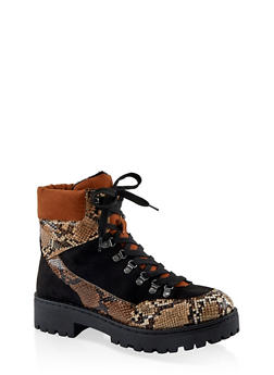 lug sole booties tan