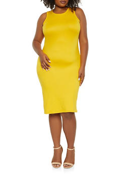mustard color dress plus size