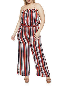 plus size maroon jumpsuit