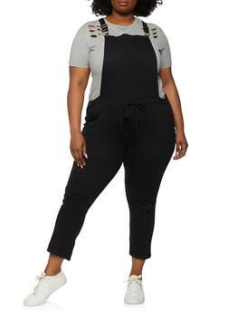 plus size overall shorts