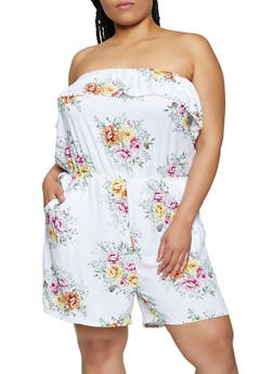 white romper dress plus size