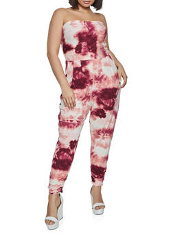 plus size burgundy jumpsuit