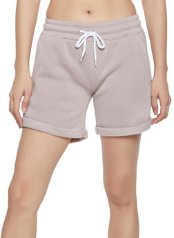 fleece sweat shorts womens